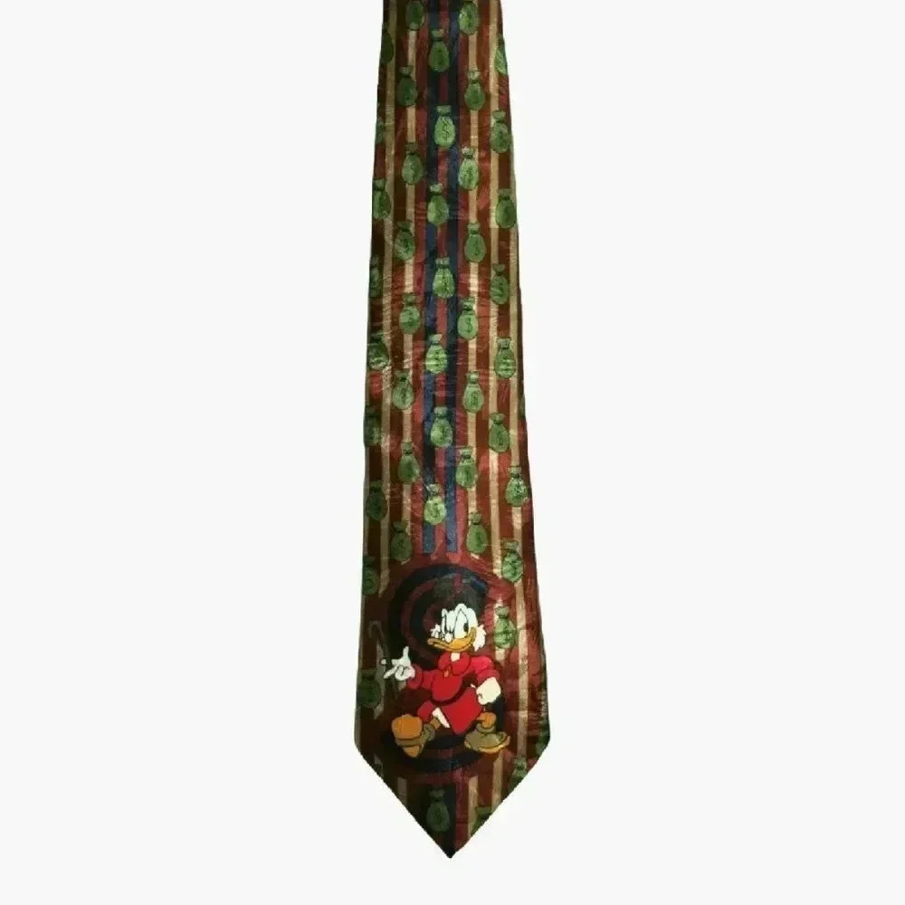 {Disney Mickey Unlimited} Men's Tie Scrooge McDuck - Picture 2 of 6